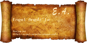 Engel Angéla névjegykártya